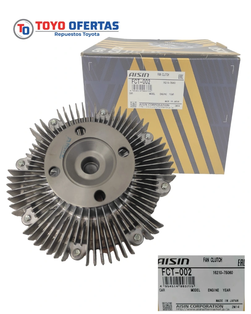 [16210-75060-J] 16210-75060 FAN CLUTCH AISIN TOYOTA MERU