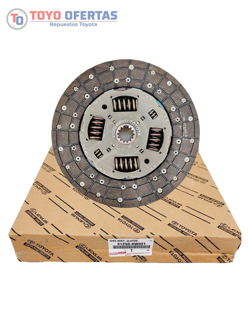 TOYOTA CONJUNTO DISCO DEL EMBRAGUE  FZJ80L (31250-26232)