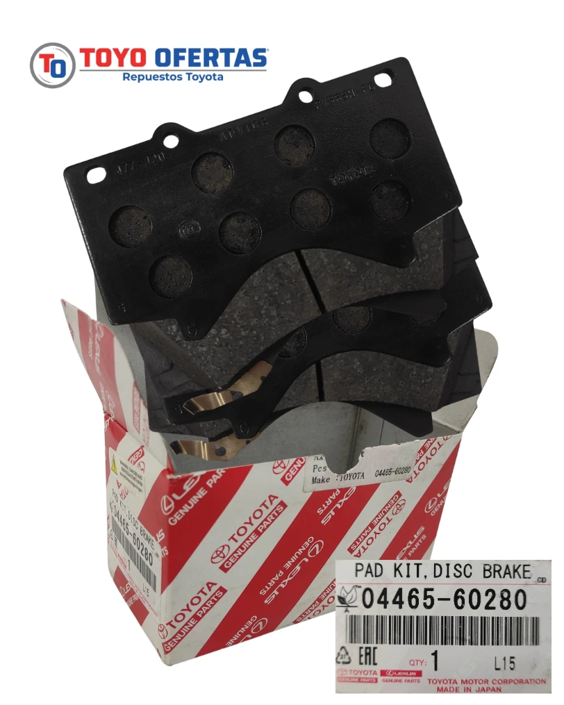 04465-60280 PASTILLAS DE FRENO DELANTERA TOYOTA TUNDRA/ RORAIMA/ TACOMA