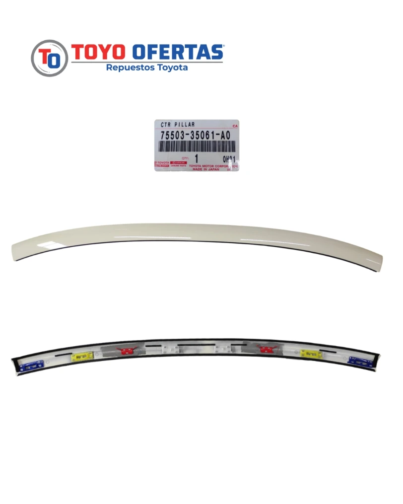 [75503-35061-A0] 75503-35061-A0  MOLDURA DEL PARABRISAS  SUPERIOR TOYOTA FJ CRUISER