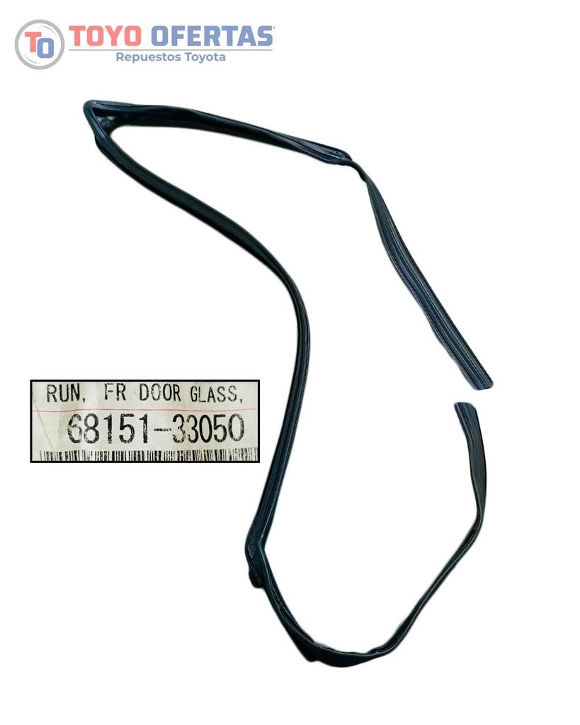 GOMA RIEL VENTANA RH TOYOTA CAMRY 93-98 (68151-33050)