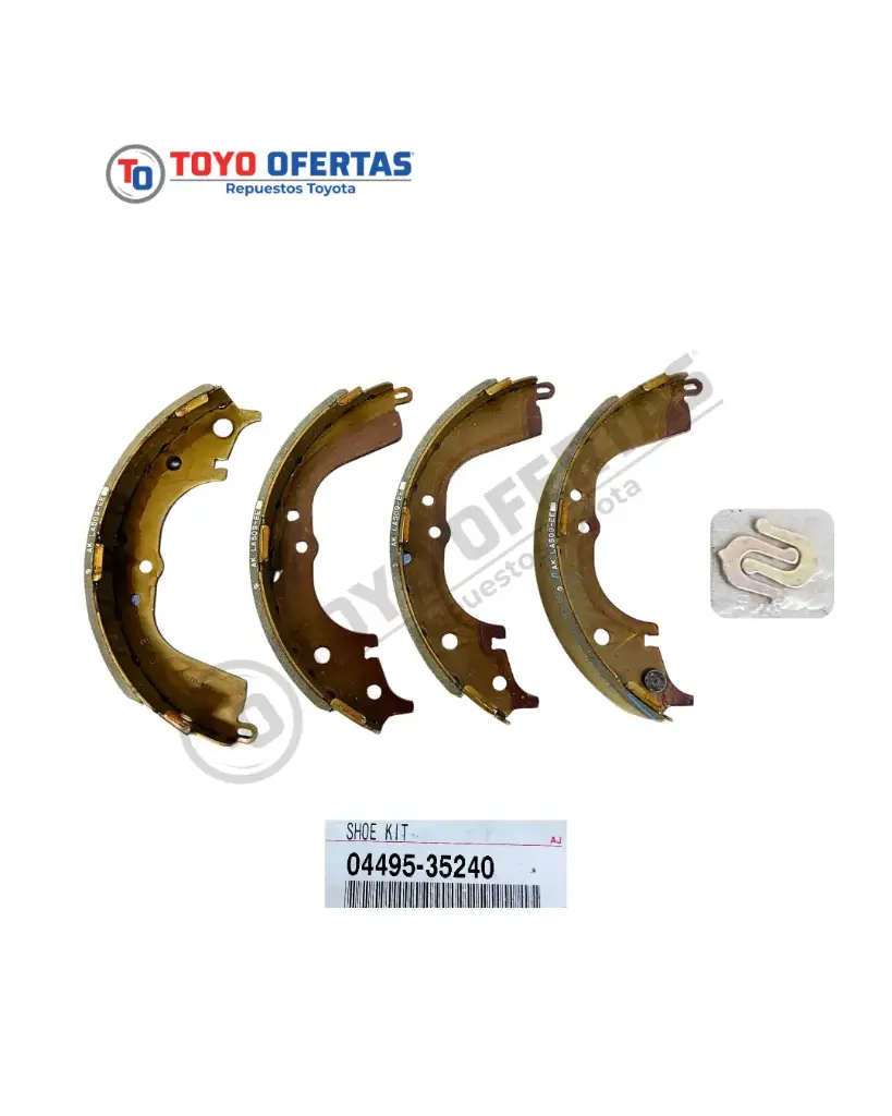[04495-35240] BANDAS FRENO TRASERO, TOYOTA HILUX 1997-2006 (04495-35240)