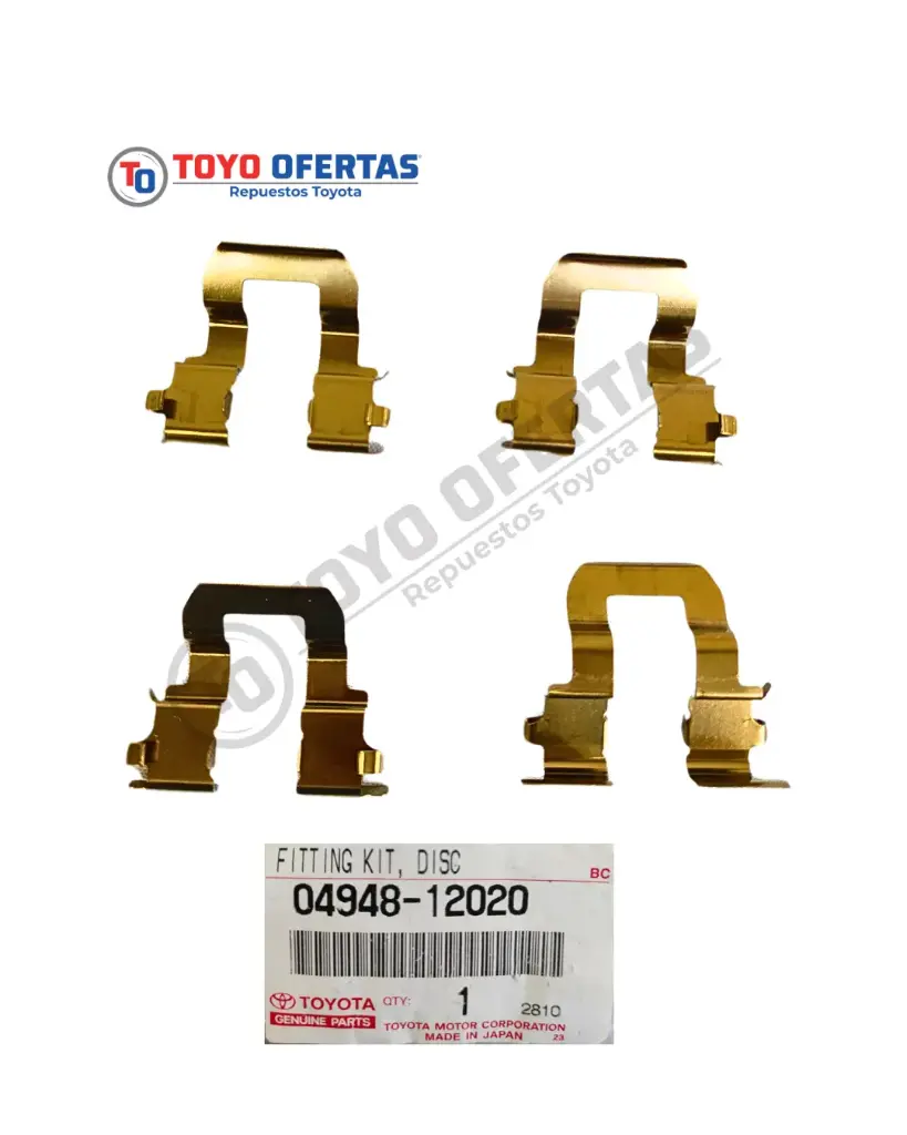 [04948-12020] ANTI-RUIDO FRENO DE DISCO, TRASERO, TOYOTA COROLLA/CELICA 1991-2004 (04948-12020)