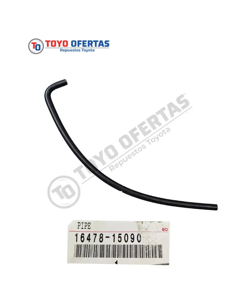 [16478-15090] MANGUERA (PARA TANQUE DE RESERVA DEL RADIADOR), TOYOTA COROLLA 1995-2004 (16478-15090)