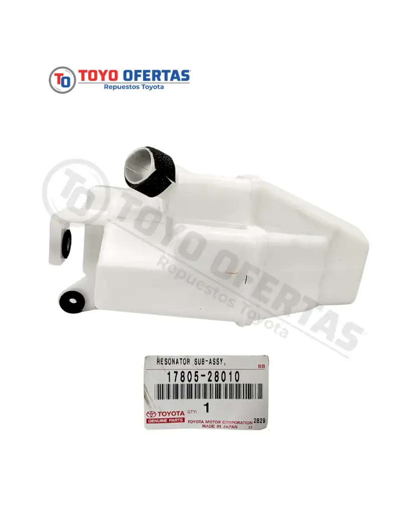 [17805-28010] SUBCONJUNTO DEL RESONADOR DE ADMISIÓN DE AIRE, TOYOTA CAMRY 2002-2006/HIGHLANDER 2008-2011 (17805-28010)