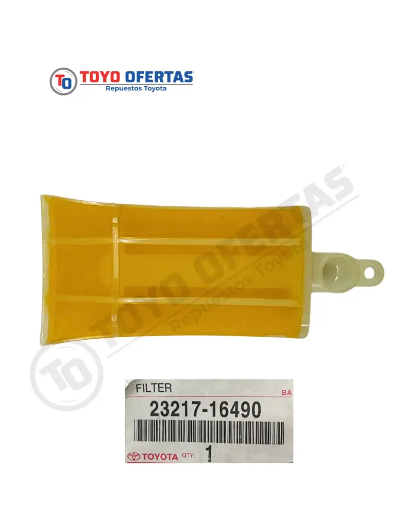 [23217-16490] FILTRO, BOMBA DE COMBUSTIBLE,  TOYOTA LAND CRUISER 1990-2006/STARLET 1996-1999 (23217-16490)