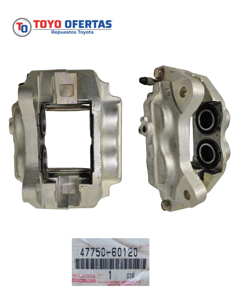 47750-60120 CALIPER DE FRENO DELANTERO IZQUIERDO TOYOTA MACHITO 2007-2016