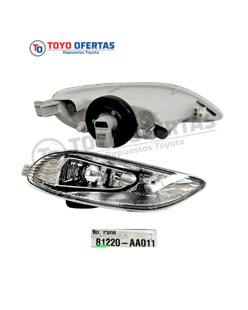 [81220-AA011] LÁMPARA, ANTINIEBLA, LH, TOYOTA CAMRY 2002-2005/COROLLA 2004-2008 (81220-AA011)