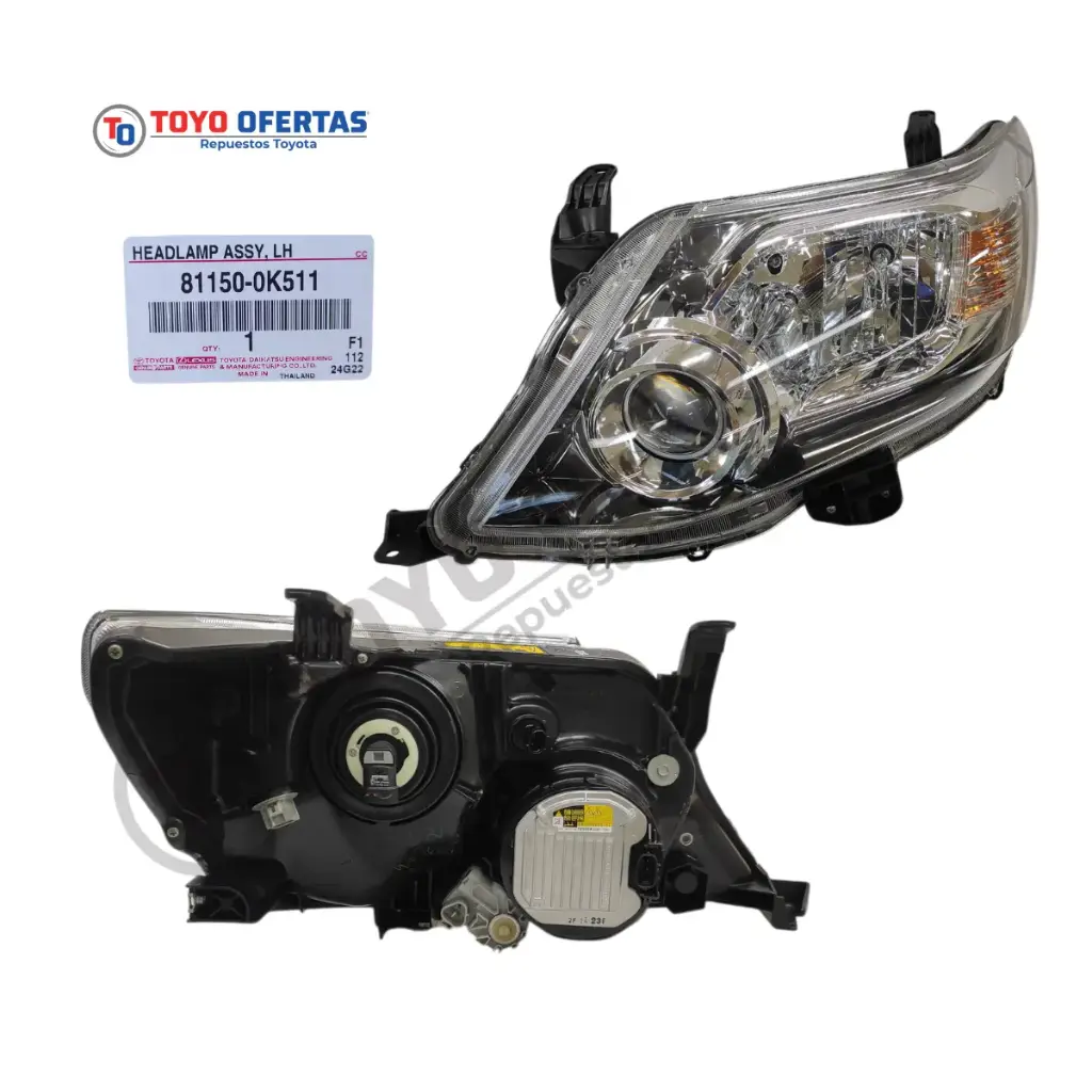 81150-0K511   Faro Fortuner 2012 - 2019 Con Módulo Y Bombillos Original