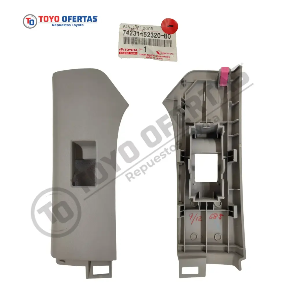 74231-52320-B0   Tapa Apoya Brazos Delantero Derecho Yaris 06/09