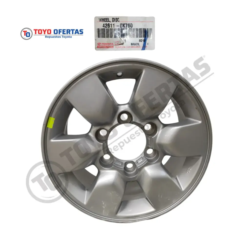 42611-0K760   Rueda Disco Toyota Hilux
