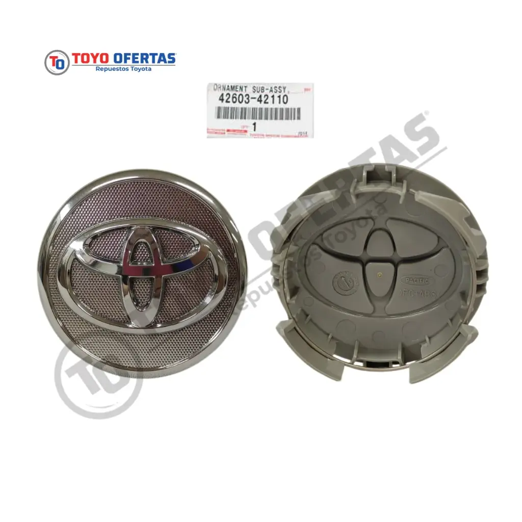 42603-42110   Subconjunto de adorno original Toyota, cubo de rueda