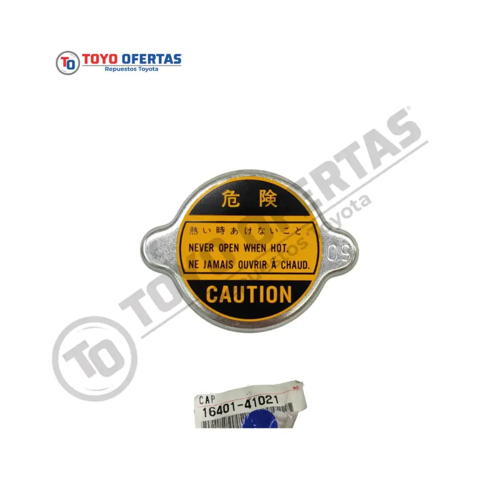 16401-41021    TAPA RADIADOR SAMURAI MACHITO 2F 3F ORIGINAL TOYOTA
