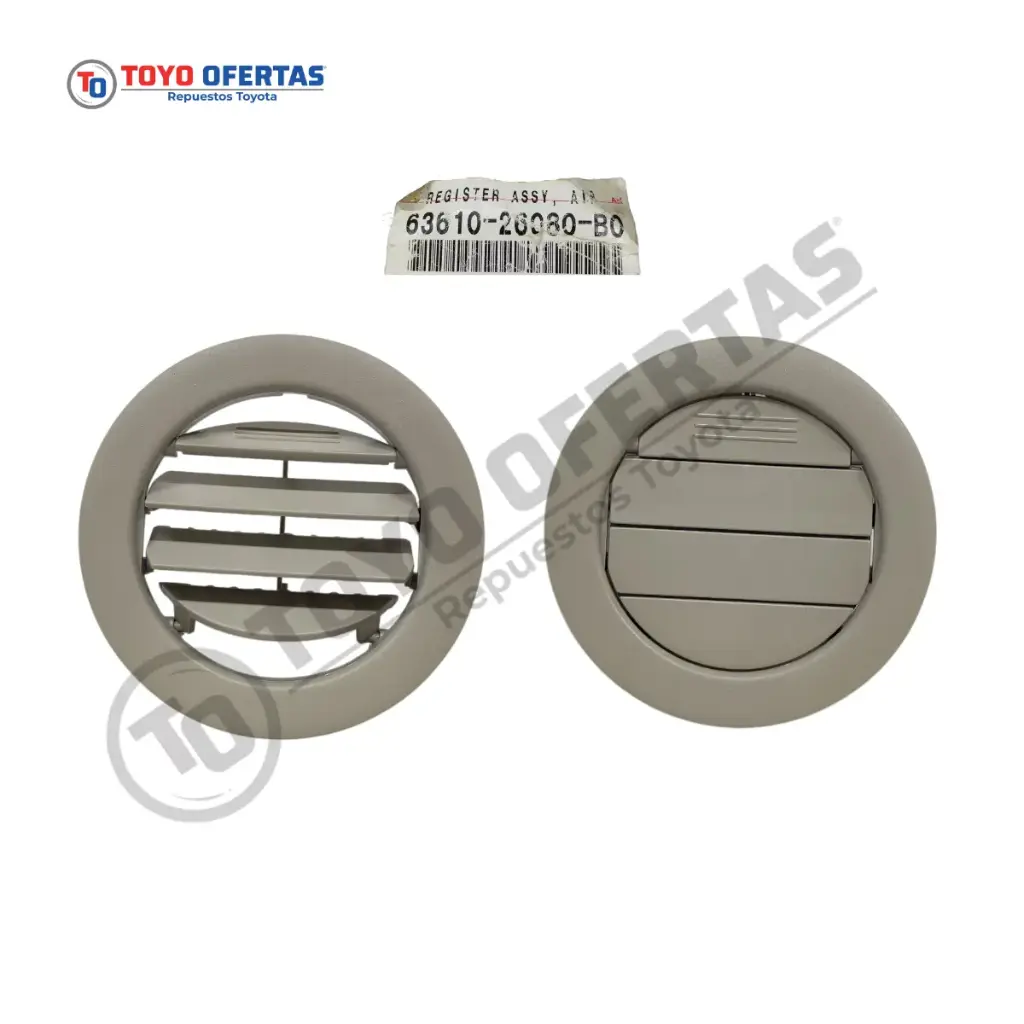63610-26080-B0   REJILLA DE SALIDA DE AIRE PARA TECHO TOYOTA HIACE QUANTUM