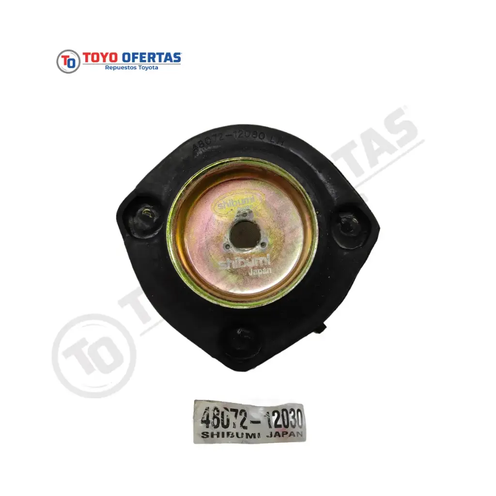 48072-12030   BASE AMORTIGUADOR TRASERA COROLLA 92-02 BABY CAMRY PANTALLA