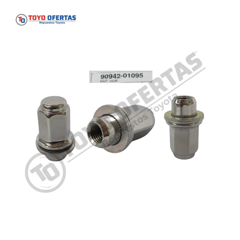90942-01095  TUERCA DE RUEDA GENUINA  TOYOTA