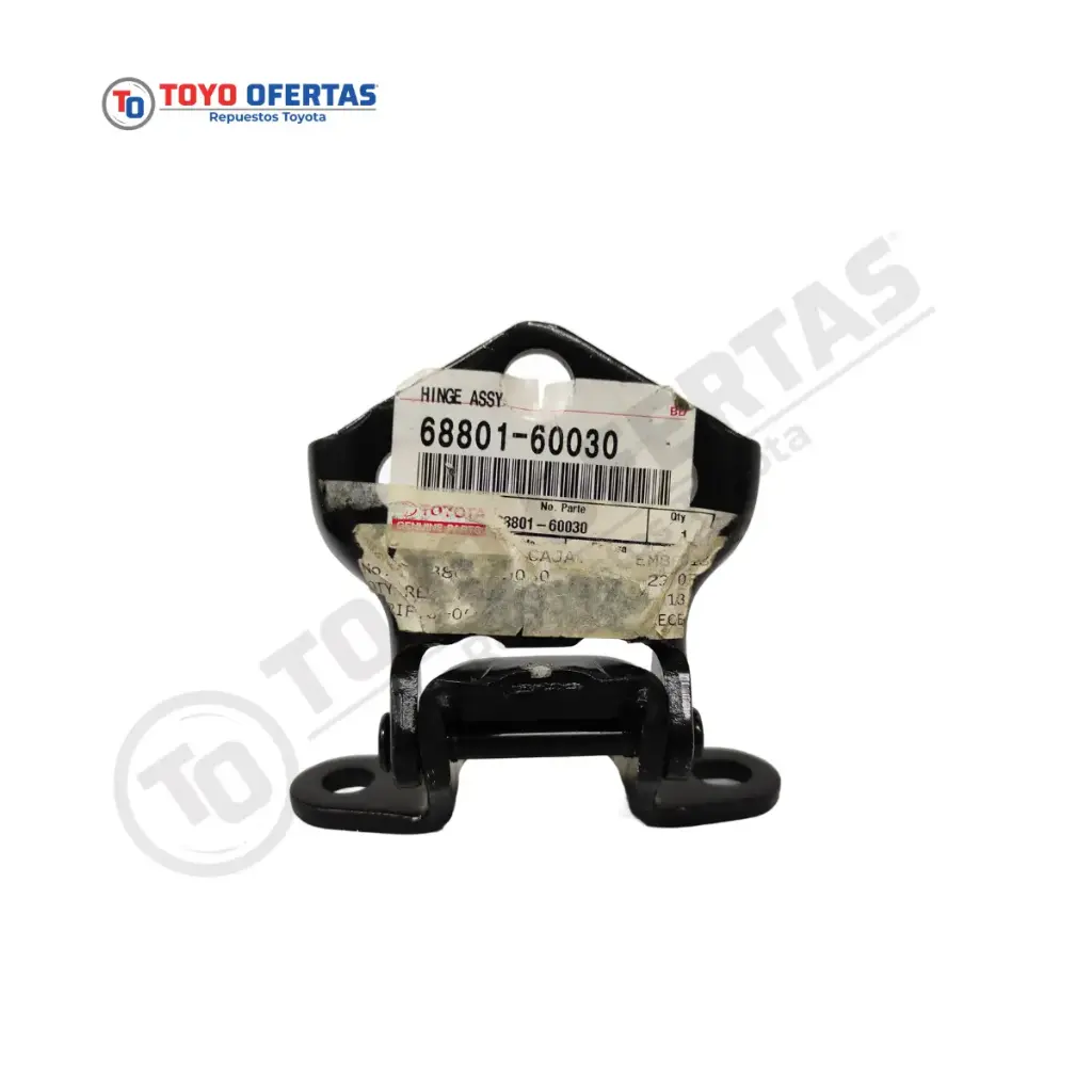 68801-60030 BISAGRA DE COMPUERTA INF DERECHA TOYOTA MERU/PRADO