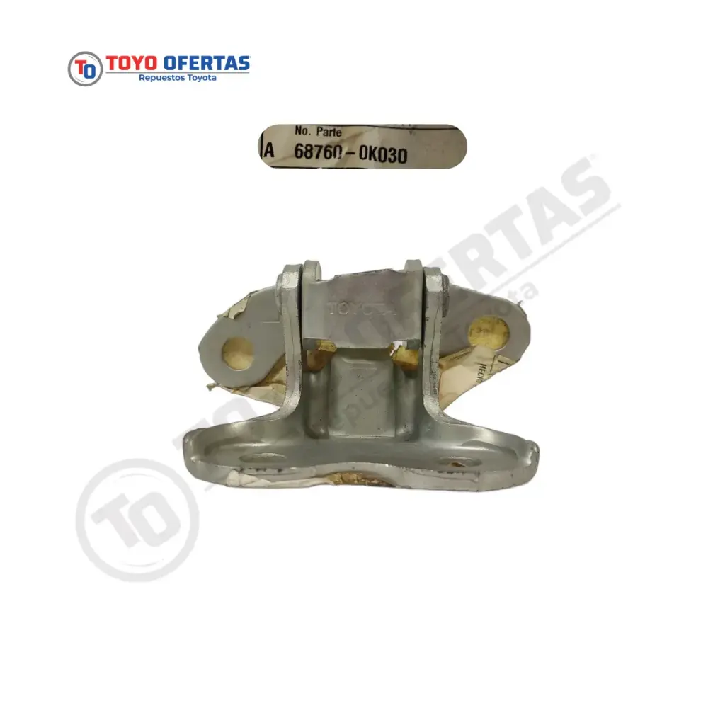 68760-0K030  BISAGRA PUERTA TRASERA SUPERIOR IZQ HILUX 2005-2015