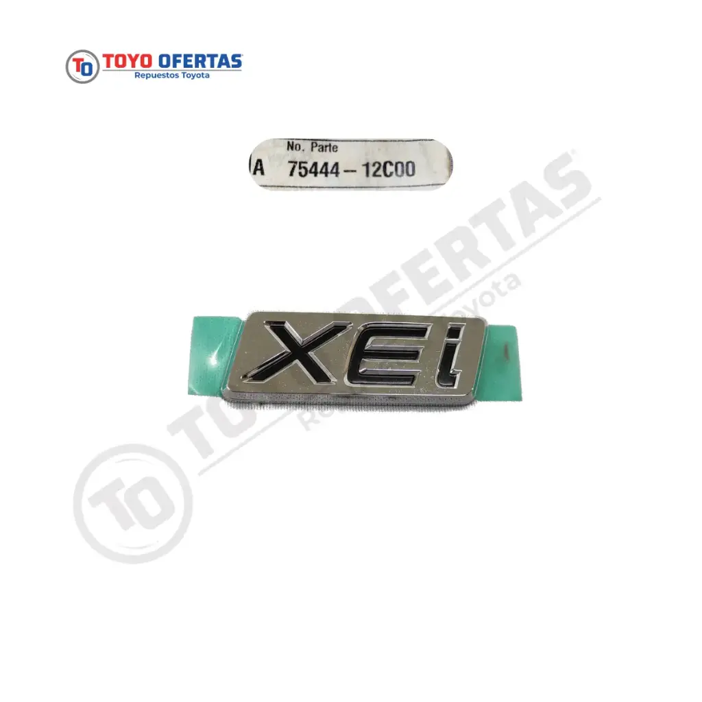 75444-12C00 EMBLEMA (XEI) MALETA TOYOTA COROLLA 09-14