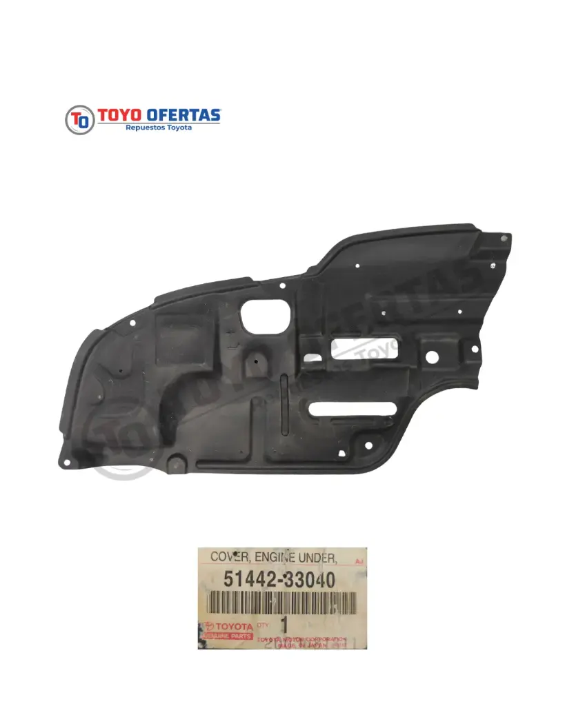 51442-33040  CUBIERTA MOTOR INFERIOR IZQ, TOYOTA CAMRY