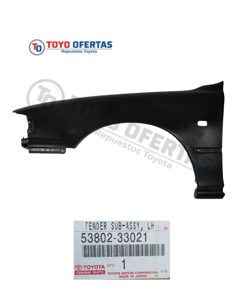 53802-33021  GUARDABARRO DELANTERO IZQUIERDO CAMRY