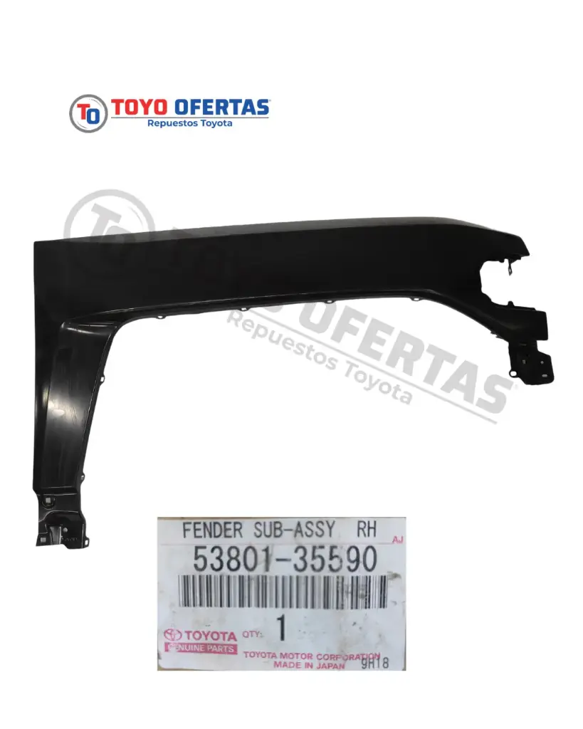 53801-35590  GUARDABARROS, DELANTERO DERECHO, FJ CRUISER