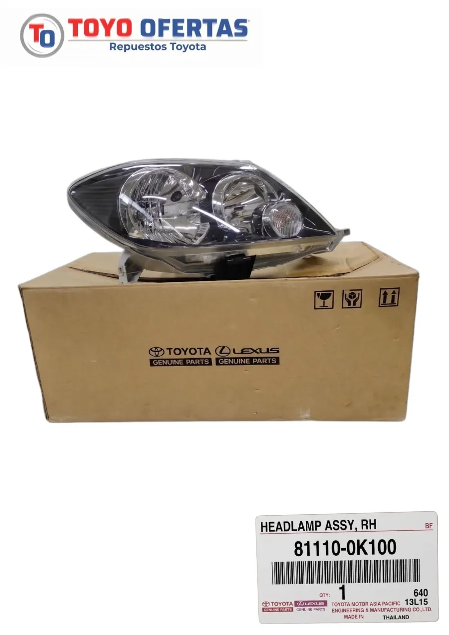 81110-0K100 FARO DERECHO TOYOTA FORTUNER 2006-2008