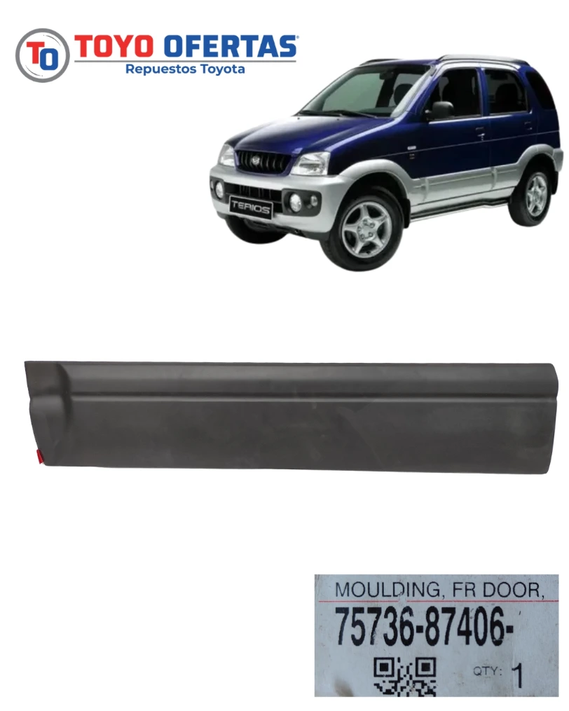 75736-87406 BUCHE DE PUERTA DELANTERA IZQUIERDA TOYOTA TERIOS COOL