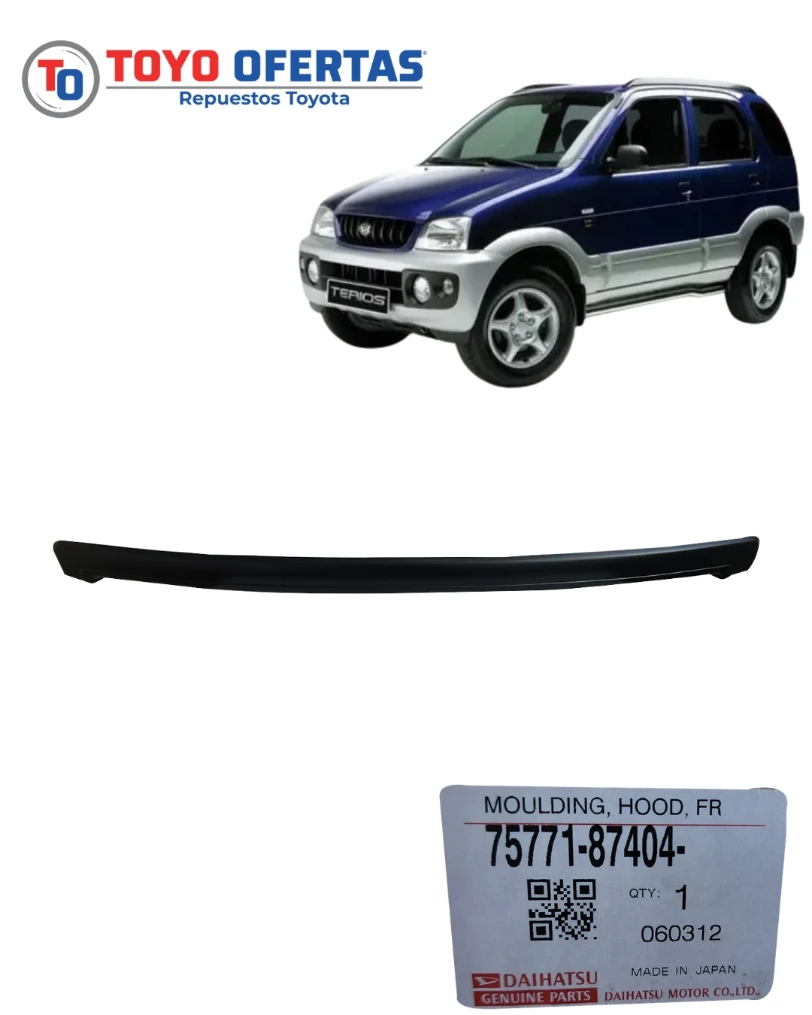 75771-87404 PLATINA DE CAPOT TOYOTA TERIOS COOL