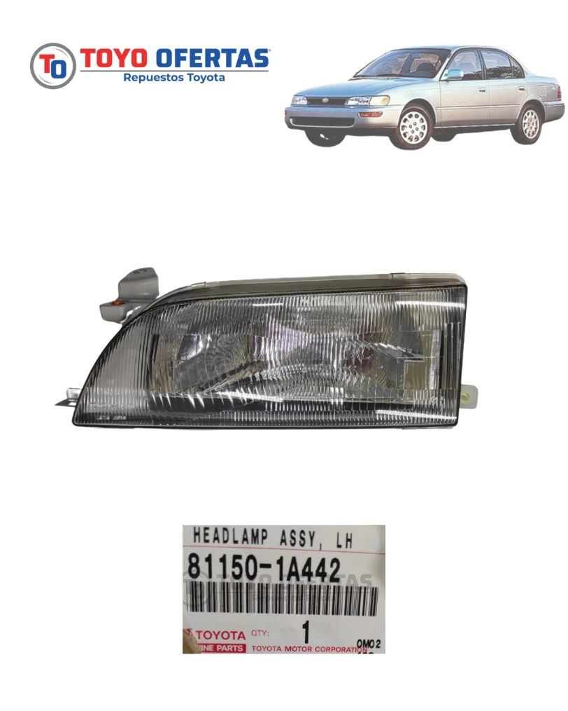 81150-1A442 FARO IZQUIERDO TOYOTA BABY CAMRY