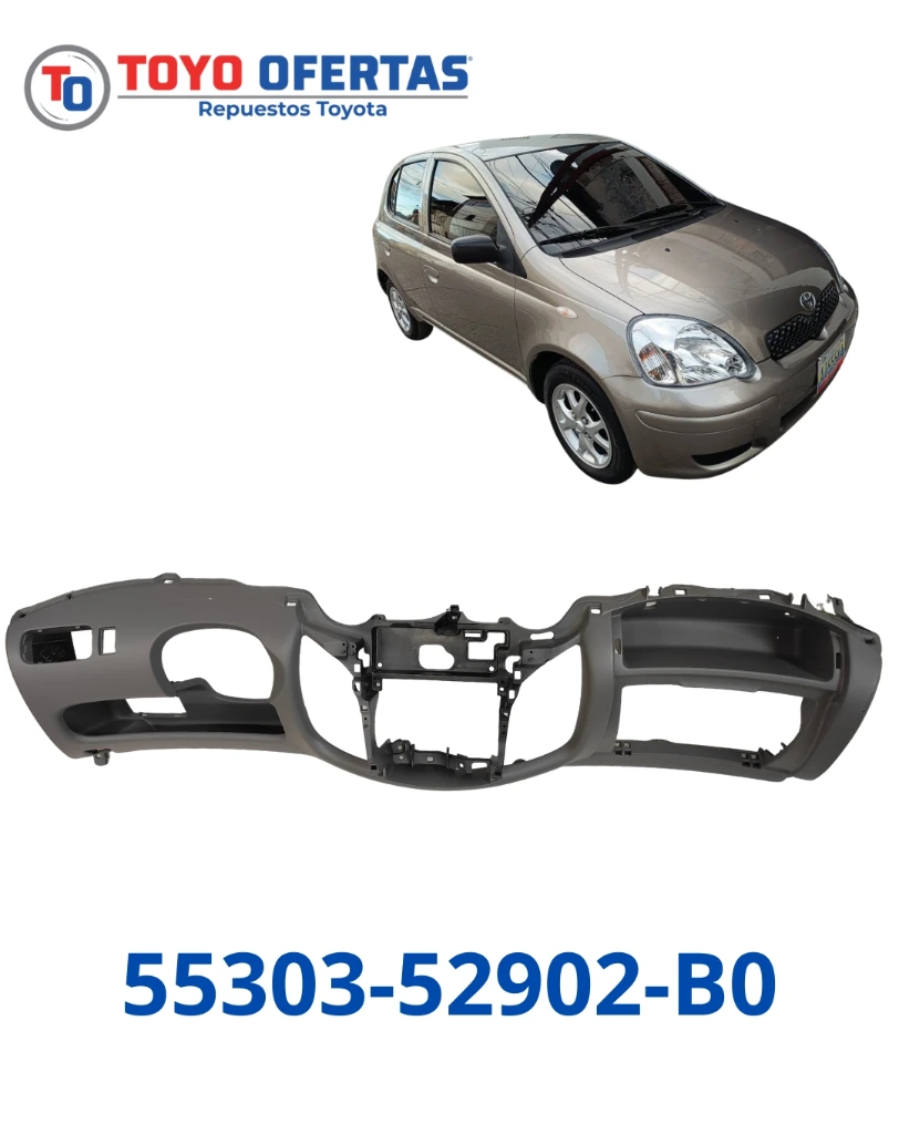 55303-52902-B0 TABLERO INFERIOR TOYOTA YARIS 2000-2005