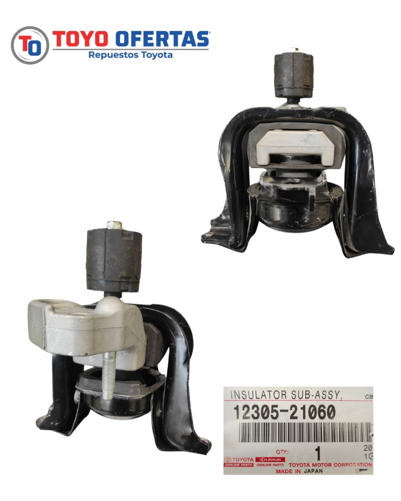 12305-21060 BASE DE MOTOR DERECHO TOYOTA YARIS 2000-2005