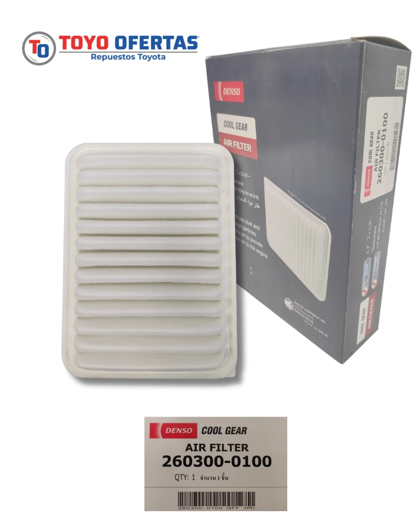 17801-21050 FILTRO DE AIRE TOYOTA COROLLA 2009-2012