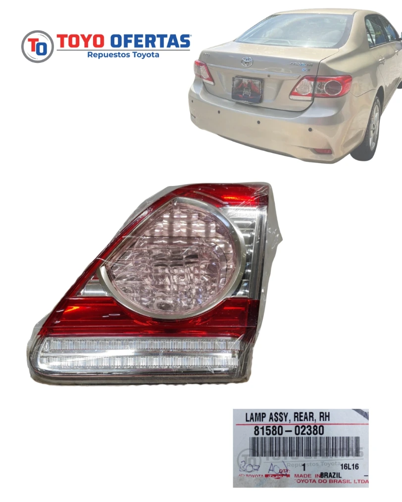 81580-02380 STOP DERECHO DE MALETA TOYOTA COROLLA 3RZ/ 2RZ 2011-2014