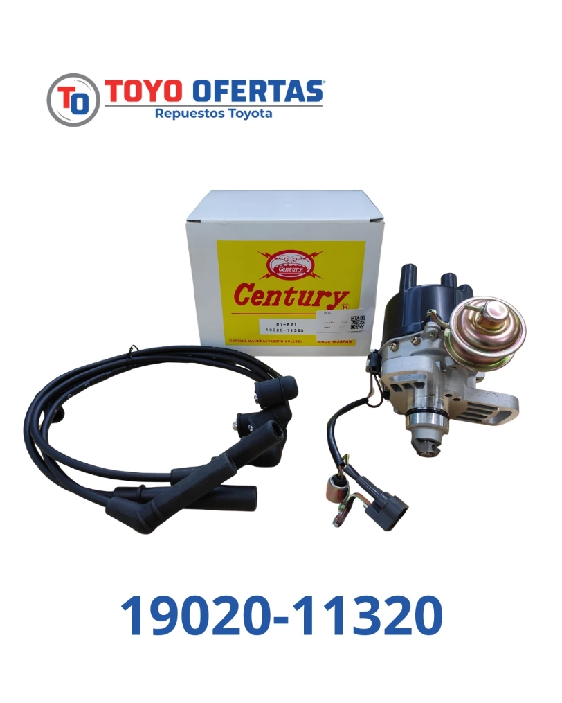 19020-11320 DISTRIBUIDOR TOYOTA STARLET MOTOR 2E CON SUS CABLES