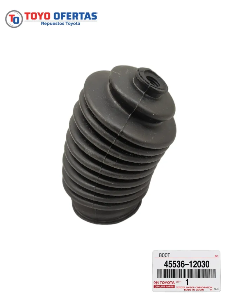 45536-12030 GOMA GUARDAPOLVO ROTULA CAJETIN DIRECCION TOYOTA COROLLA AVILA/ARAYA