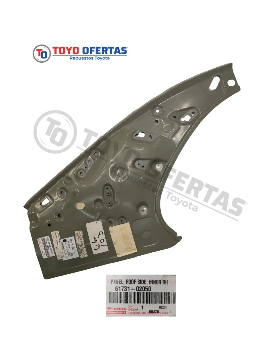 61731-02050 REFUERZO INTERNO GUARDAFANGO TRASERO DERECHO TOYOTA COROLLA 03-08
