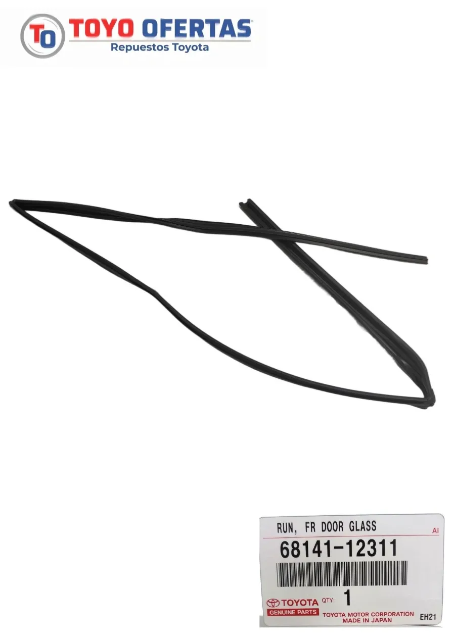 68141-12311 GOMA CORREDERA VIDRIO PUERTA DEL RH TOYOTA COROLLA ARAYA/SKY