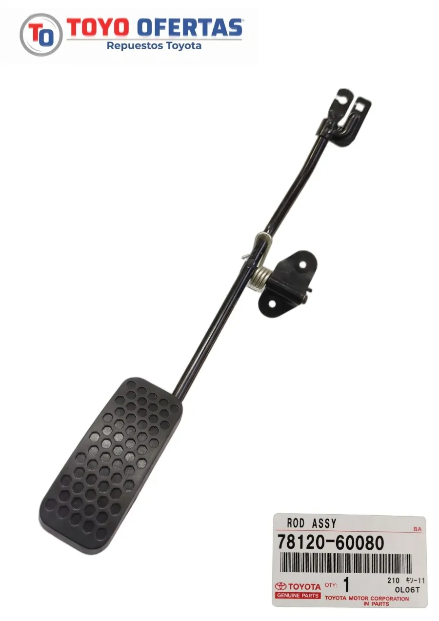 78120-60080 PEDAL ACELERACION TOYOTA AUTANA/BURBUJA