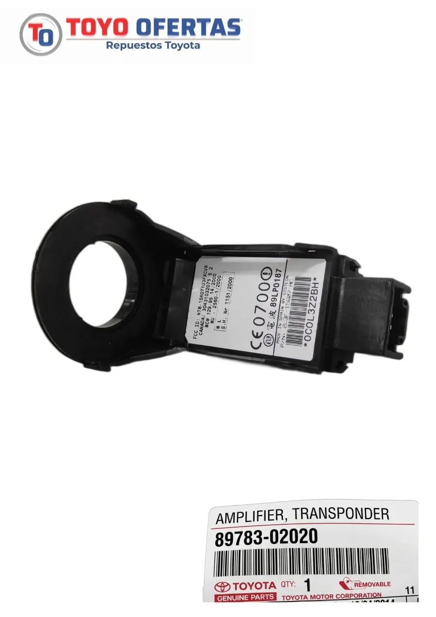 89783-02020 AMPLIFICADOR LLAVE TRANSPONDEDOR TOYOTA COROLLA SENSACION