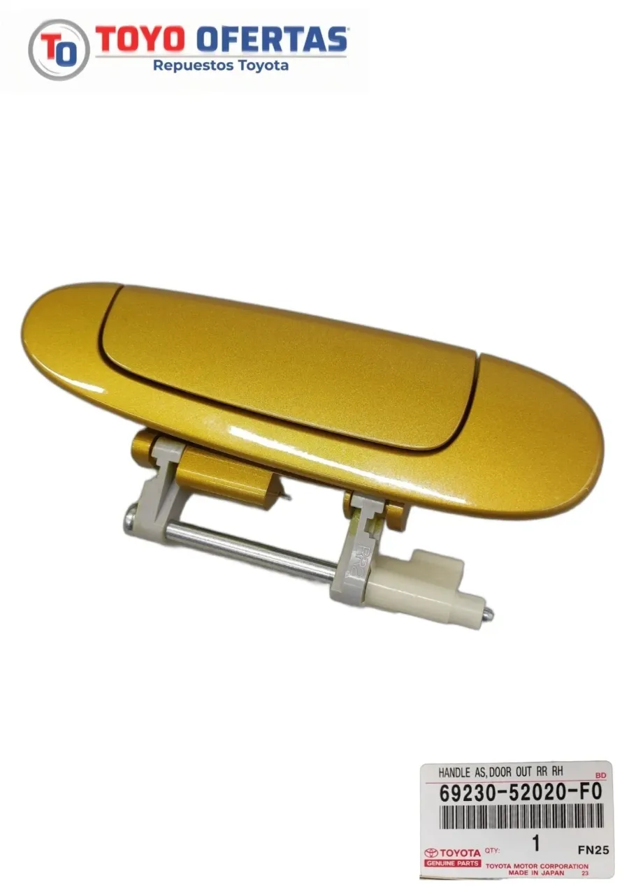 69230-52020-F0 MANILLA PUERTA TRAS DERECHA AMARILLO TOYOTA YARIS SOL
