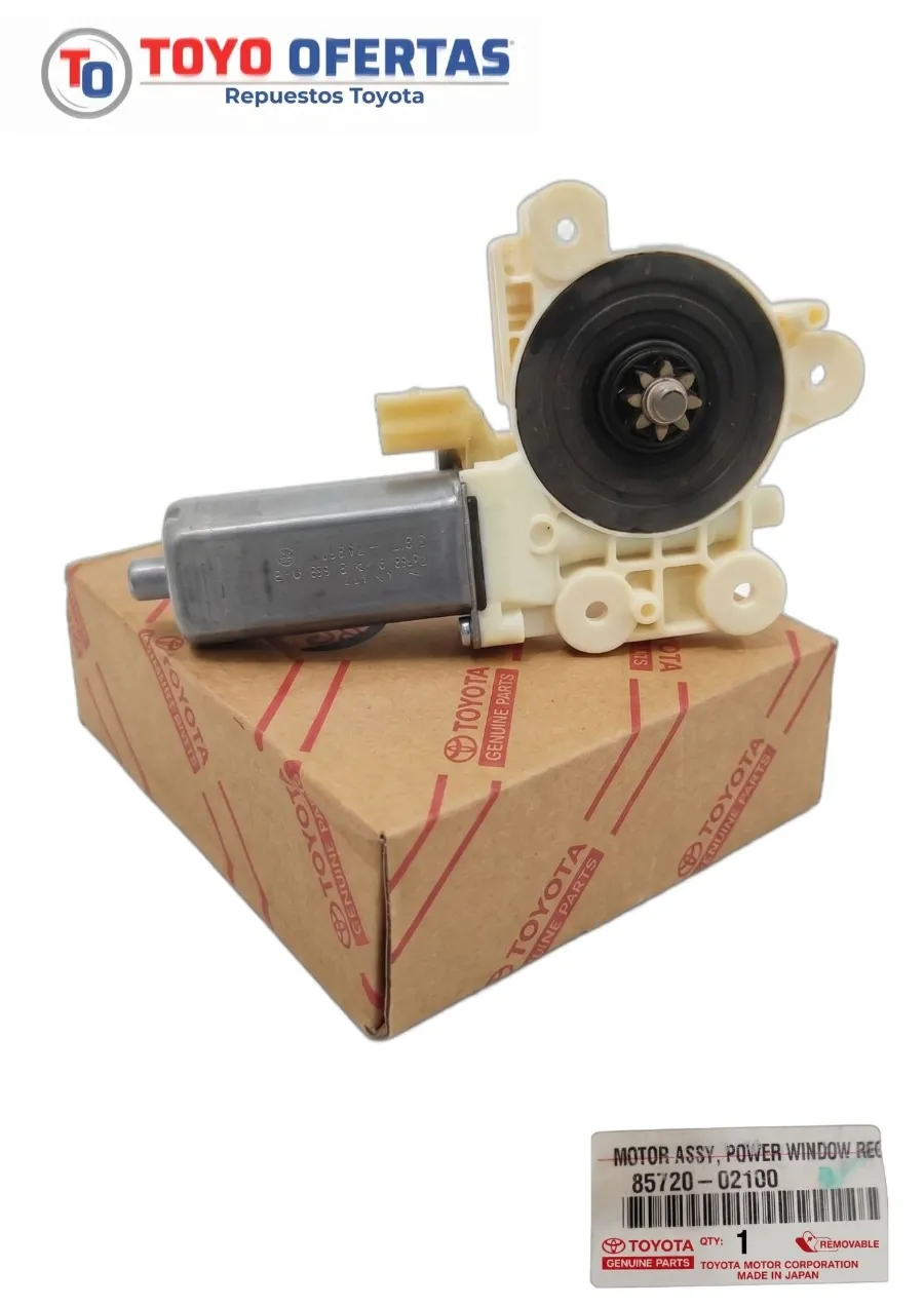 85720-02100 MOTOR ELEVA VIDRIOS PUERTA TRASERA IZQ TOYOTA COROLLA SENSACION
