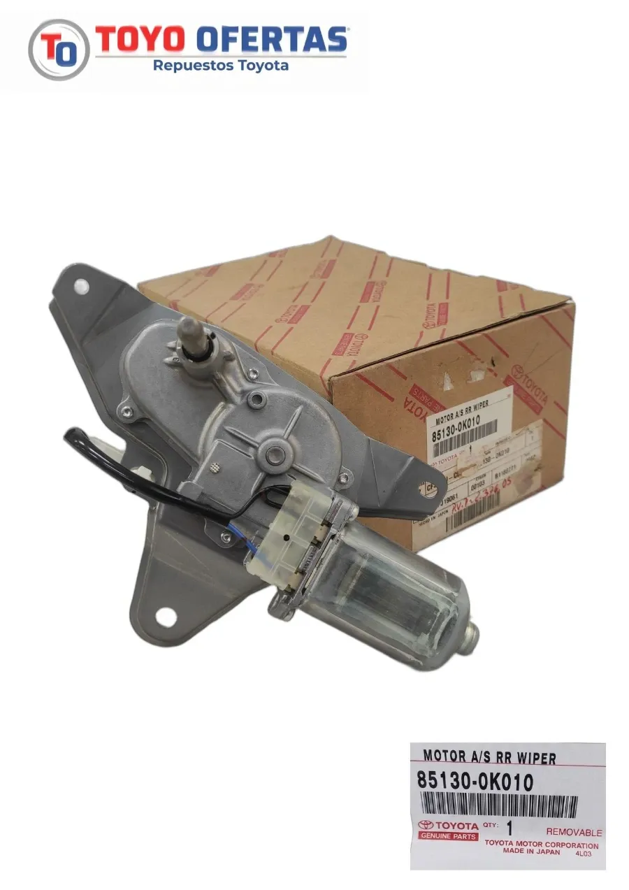 85130-0K010 MOTOR LIMPIA PARABRISAS TRASERO TOYOTA FORTUNER 05-15