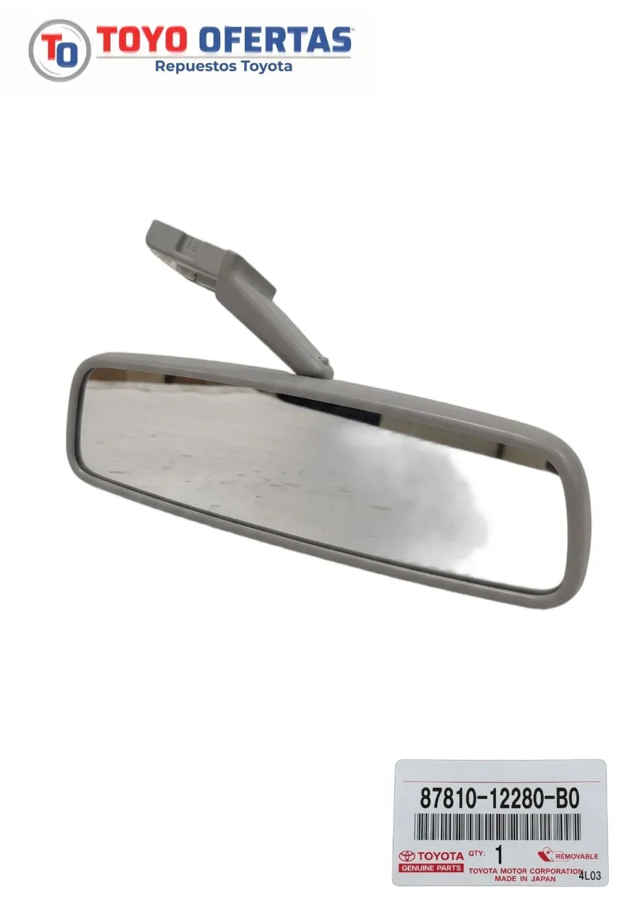 87810-12280-B0 RETROVISOR INTERNO TOYOTA COROLLA PANTALLITA 01-02