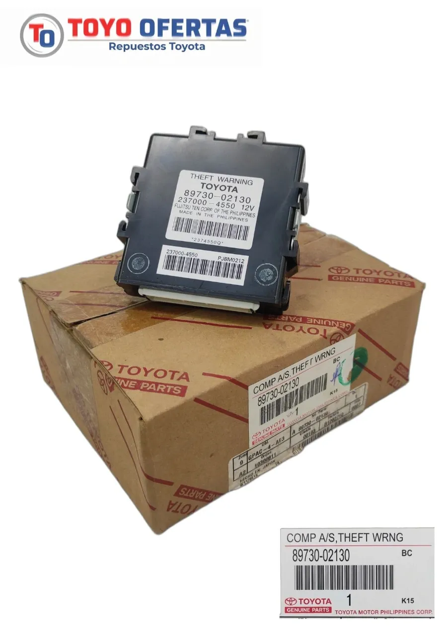 89730-02130 MODULO ALARMA CONTRA ROBO TOYOTA COROLLA 09-14