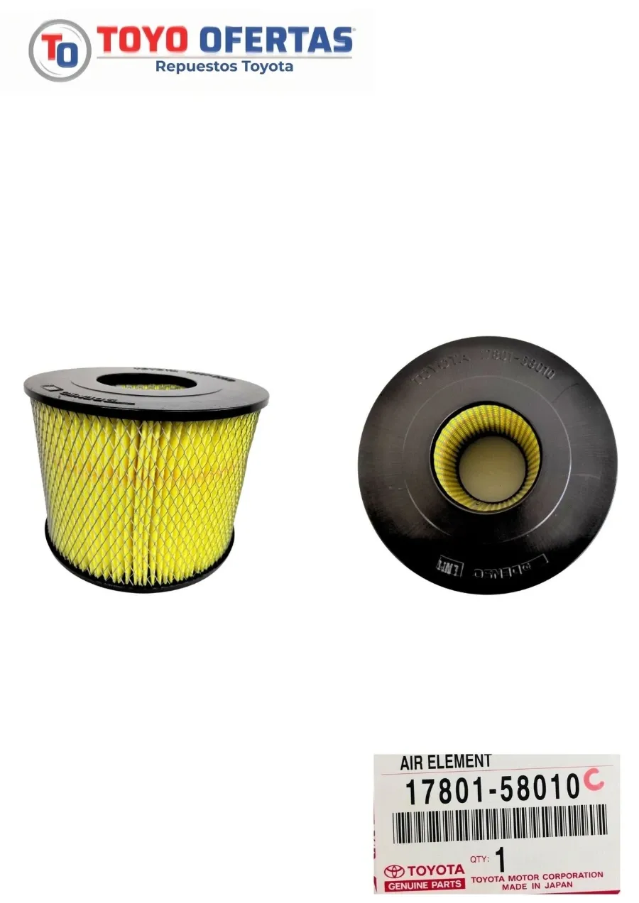 17801-58010 FILTRO DE AIRE TOYOTA MERU