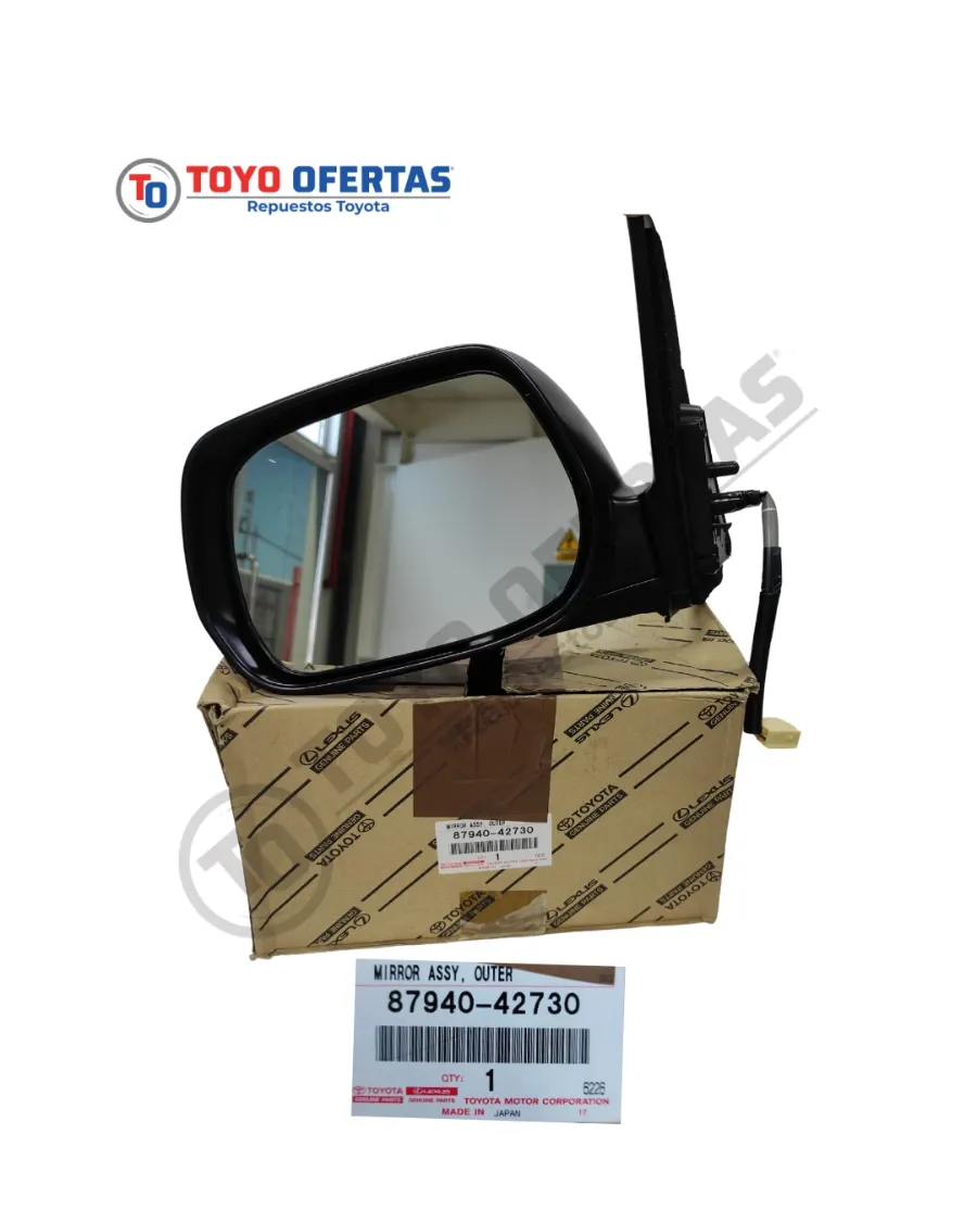 87940-42730 RETROVISOR IZQUIERDO TOYOTA RAV4 03-05