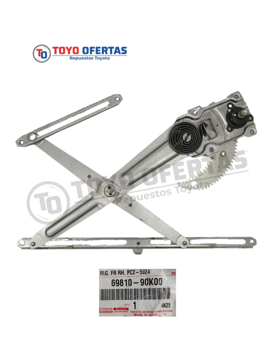 69810-90K00 ELEVA VIDRIO PUERTA DERECHA TOYOTA MACHITO/HEMBRITA 3F