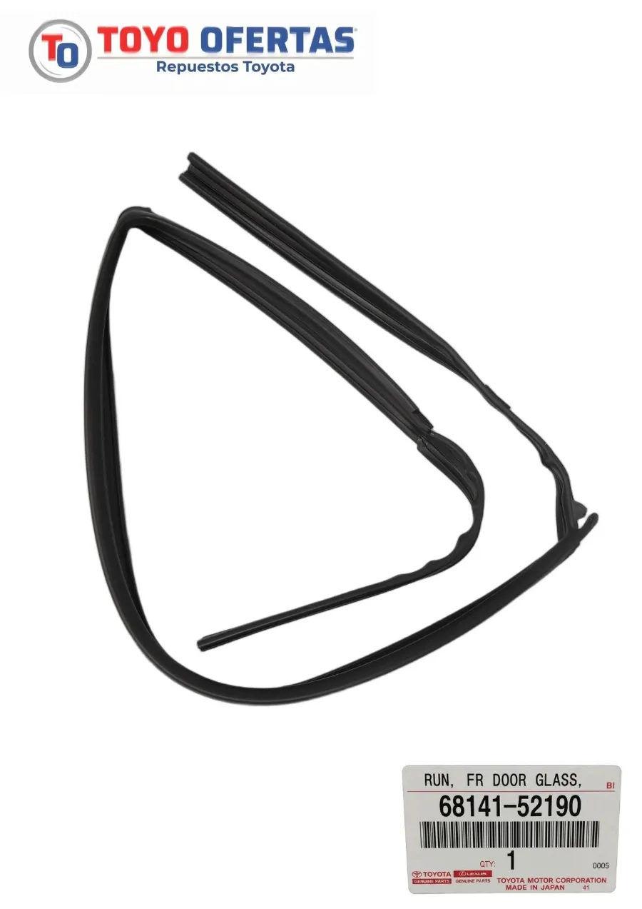 68141-52190 GOMA CORREDORA VIDRIO DELANTERO DERECHO TOYOTA YARIS