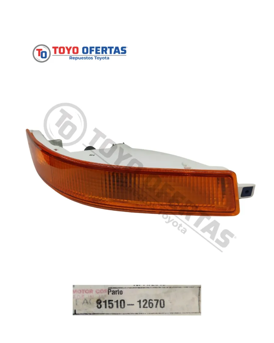 81510-12670 COCUYO PARACHOQUE DELANTERO DERECHO TOYOTA BABY CAMRY